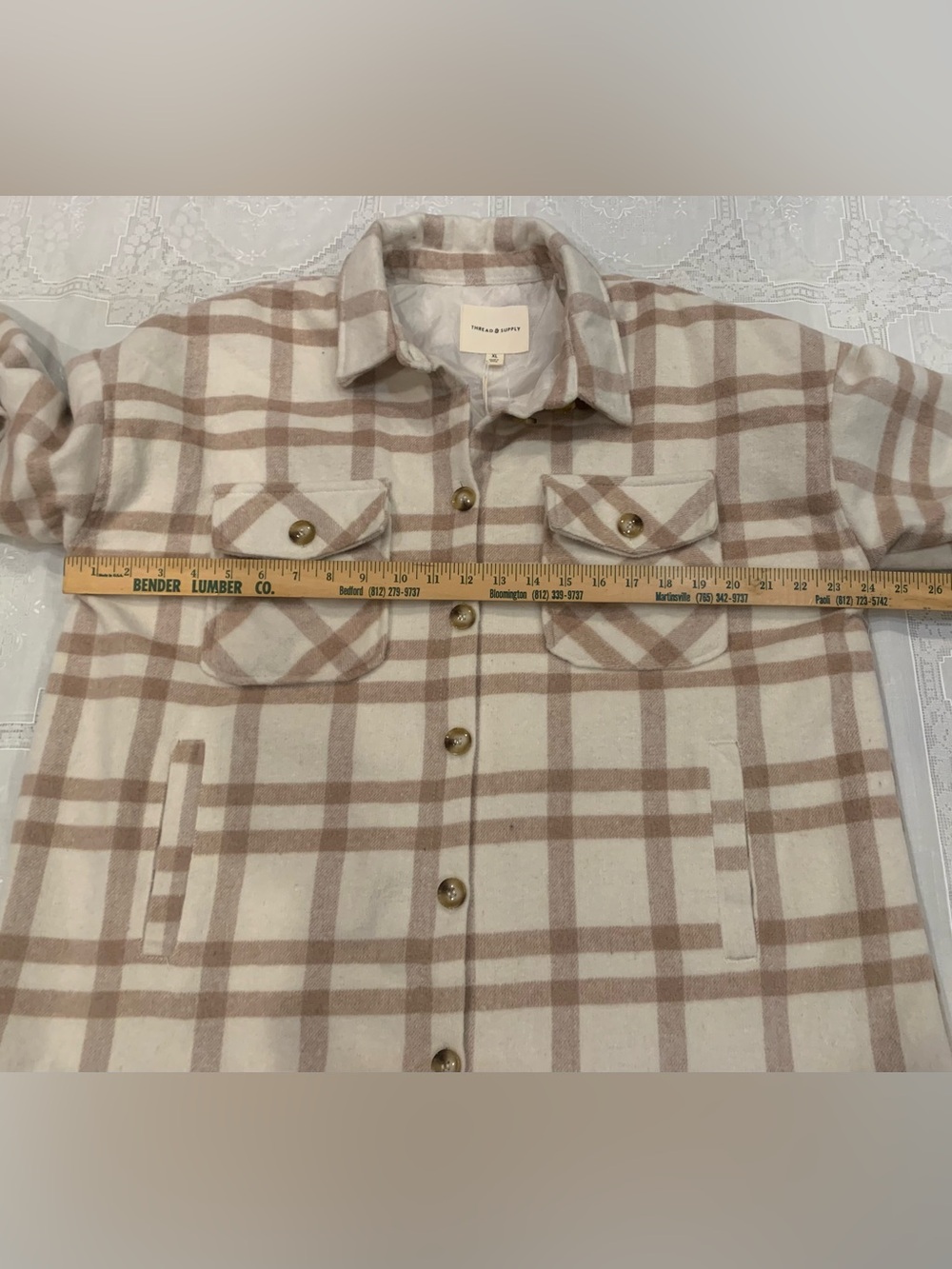 Thread & Supply Plaid Utility Shacket - Picture 9 of 14